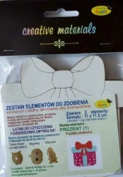 Zestaw elementów do zdobienia Prezent BN 11x11,5cm - Galeria Hobby
