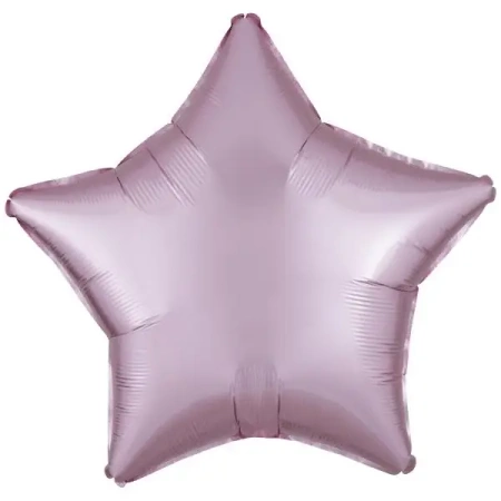 Balon foliowy Lustre Pastel różowy gwiazda 48cm - Amscan
