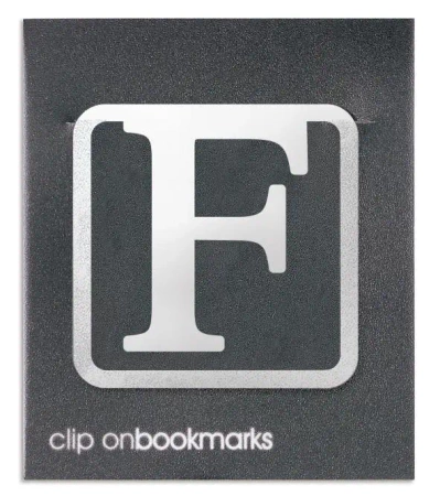 Metalowa zakładka - Litera F Clip-on - IF