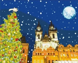 Malowanie po numerach - Noworoczna Praga 40x50cm - Twoje Hobby