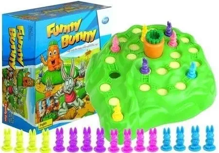 Gra rodzinna króliki Funny Bunny - Leantoys