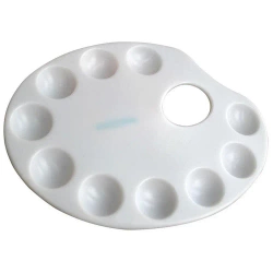 Paleta plastikowa owalna 23x17cm - Titanum