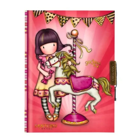 Zamykany Notes Gorjuss Fairground Carousel - Santoro