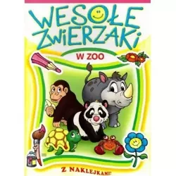 Kolorowanka z naklejkami. Wesołe zwierzaki w ZOO 506