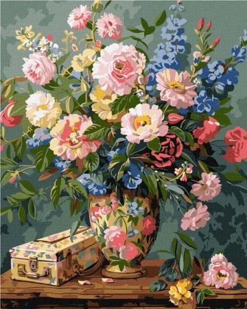 Malowanie po numerach - Kwiatowa fantazja 40x50cm - Ideyka