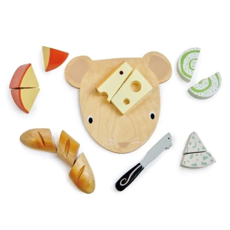 Deska do krojenia drewniana z serami - Tender Leaf Toys