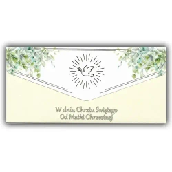 Karnet-koperta Chrzest od Matki Chrzestnej - Trend