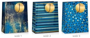Torba prezentowa Grand Deep Blue 23x18x10cm MIX - Pan Dragon