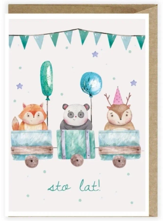 Kartka urodzinowa Roczek Zwierzaki K116 - Cardie