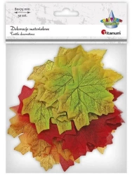 Materiałowe liście klonu 85x70mm 30szt - Titanum