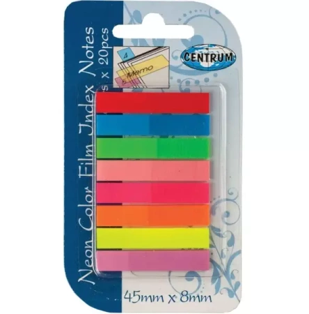 Zakładki indeksujące 45x8mm 20K. 83504 - Centrum