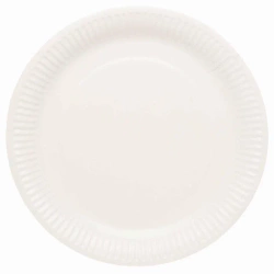 Talerze owalne papierowe 23cm 8szt - Amscan