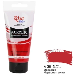 Farba akrylowa dark red 406 75ml - Rosa