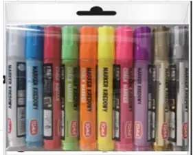 Marker kredowy 10 kolorów - TOMA