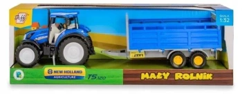 Traktor New Holland T5 z przyczepą 1:32 - Daffi