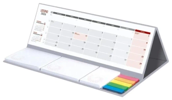 Kalendarz 2026 z notesem szary - Wydawnictwo Wokół nas