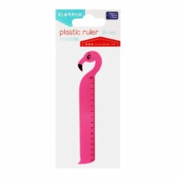 Linijka plastikowa 15 cm. Flaming 470962 - Starpak