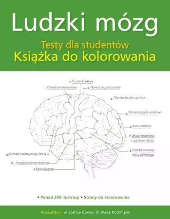 Ludzki mózg Testy dla studentów Książka do kolorowania - praca zbiorowa