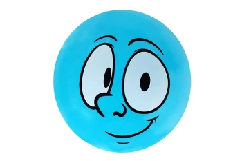 Piłka PVC 230MM - Buźka niebieska - Artyk