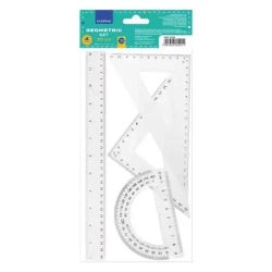 Zestaw geometryczny 4 elementy 30cm - STARPAK