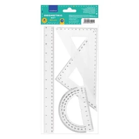 Zestaw geometryczny 4 elementy 30cm - STARPAK