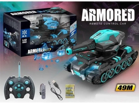 Czolg 1:12 na kulki żelowe zdalnie sterowany mix - Madej