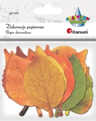 Dekoracje kartonowe Liście mix 30szt - Titanum