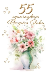 Kartka okolicznościowa Rocznica ślubu 55 - Trend