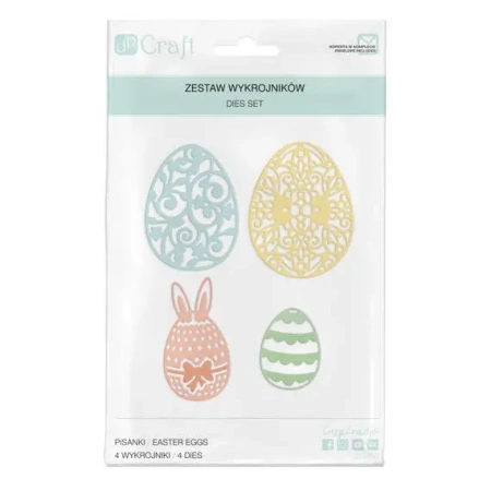 Zestaw wykrojników - Pisanki ażurowe 4szt - Dalprint