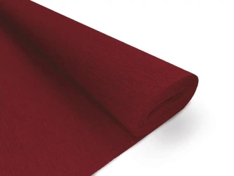 Krepina premium 108 200x50cm ciemnoczerwona - INTERDRUK