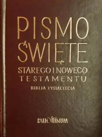 Biblia Tysiąclecia - skórzana, panigatory, złocona - praca zbiorowa