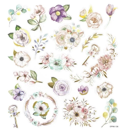 Naklejki boho florals 22szt - Dalprint dpCraft