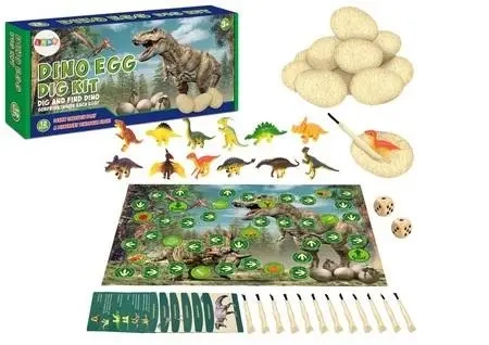 Jaja dinozaurów wykopaliska 12szt - Leantoys