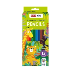Kredki trójkątne 12 kolorów EASY - Easy Stationery