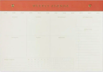 Notatnik na biurko Chili - Weekly Agenda - Designworks Ink