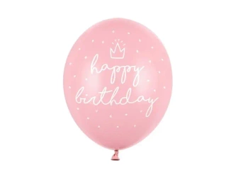 Balony Happy birthday Baby 30cm 6szt - PartyDeco