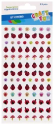 Ozdoba Dekoracyjna Naklejki Puffy Biedronki Op. 93 szt. Craft with Fun 545812