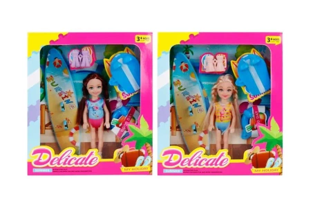 Lalka mini z akcesoriami plażowymi - SWEDE