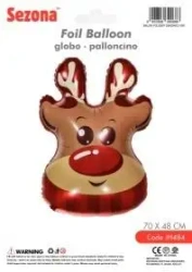 Balon Boże Narodzenie Renifer 70x48cm - Sezona