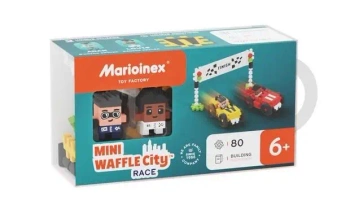 Klocki Mini Waffle 80 elementów Wyścig - Marioinex