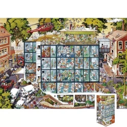 Szalony szpital. Puzzle + plakat, 2000 elementów