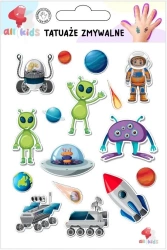 Tatuaże zmywalne dla dzieci Kosmos - All4Kids