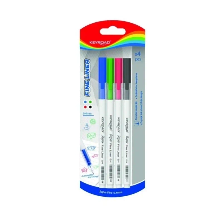 Cienkopis 0,4mm 4 kolory - Keyroad