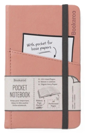 Bookaroo Notatnik Journal Pocket A6 - Pudrowy - IF