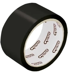 Taśma kolorowa 48mmx50m czarna (6szt) GRAND