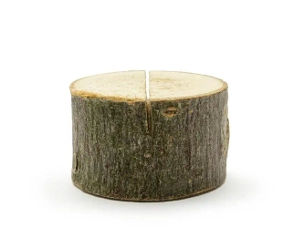 Drewniane podstawki pod wizytówki 3-4cm 6szt - PartyDeco