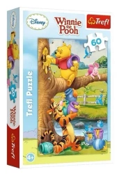 Puzzle 60 Kubuś Puchatech Małe co nieco TREFL