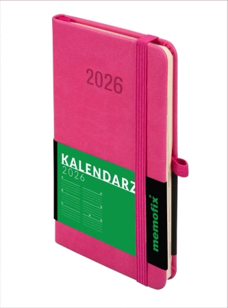 Kalendarz 2026 A6 Memofix TDW różowy - -