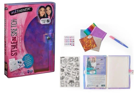 Notatnik szkicownik do projektów modowy influencer - Pro Kids