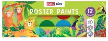 Farby plakatowe 12 kolorów EASY - Easy Stationery